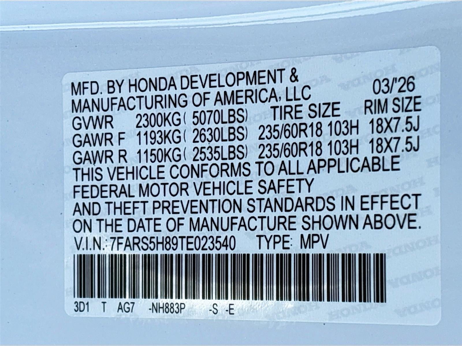 2026 Honda CR-V Hybrid Sport-L