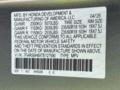 2026 Honda Cr-V Hybrid Sport-L