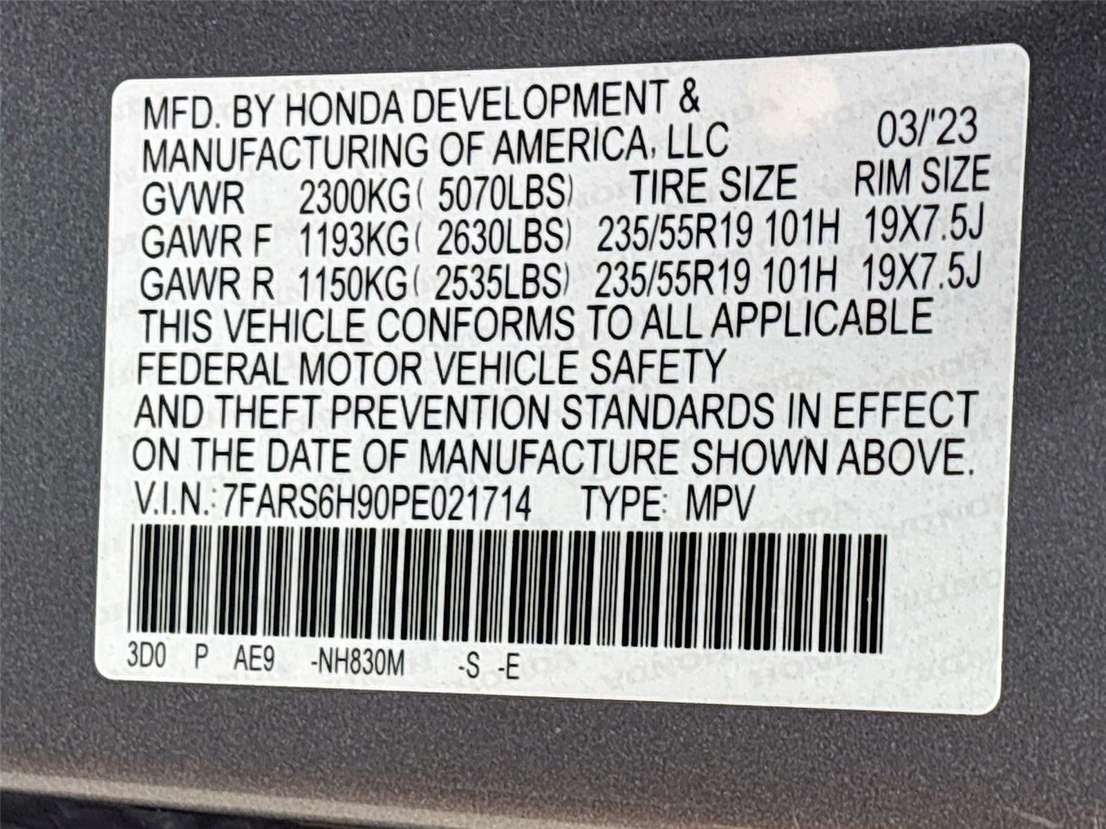 2023 Honda Cr-V Hybrid Sport Touring