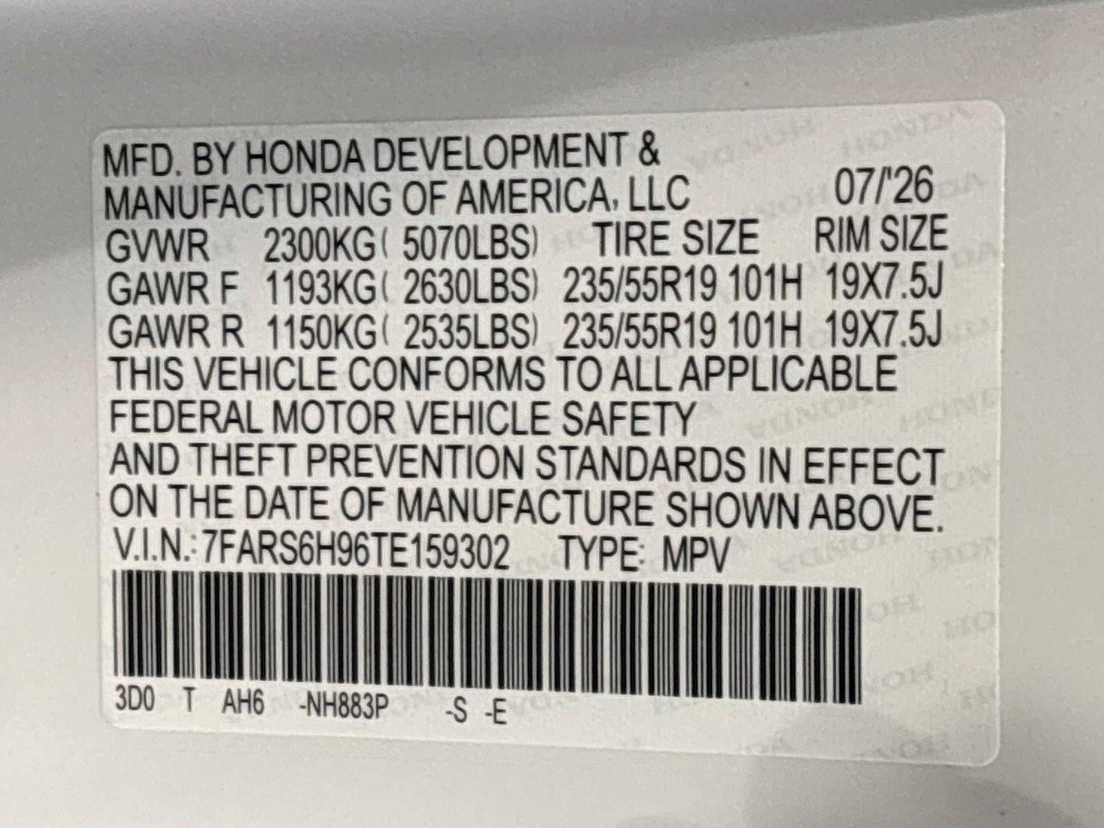 2026 Honda Cr-V Hybrid Sport Touring