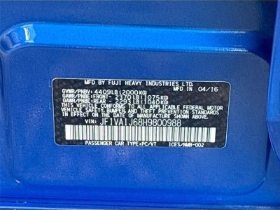 2017 Subaru WRX Limited