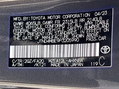 2023 Toyota Corolla Hatchback SE