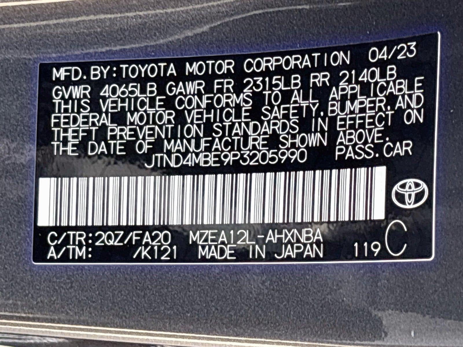 2023 Toyota Corolla Hatchback SE