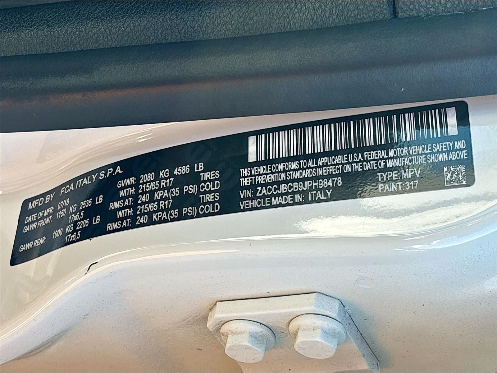 2018 Jeep Renegade Trailhawk