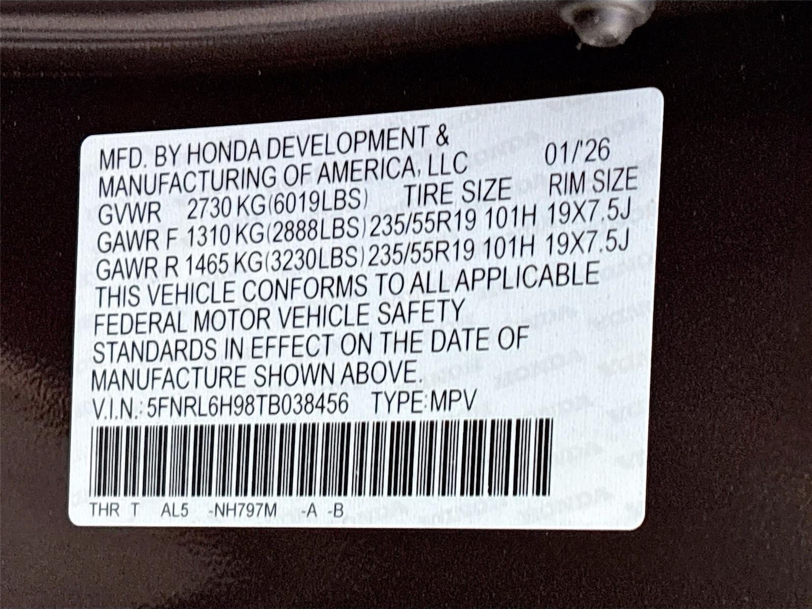 2026 Honda ODYSSEY ELITE Elite