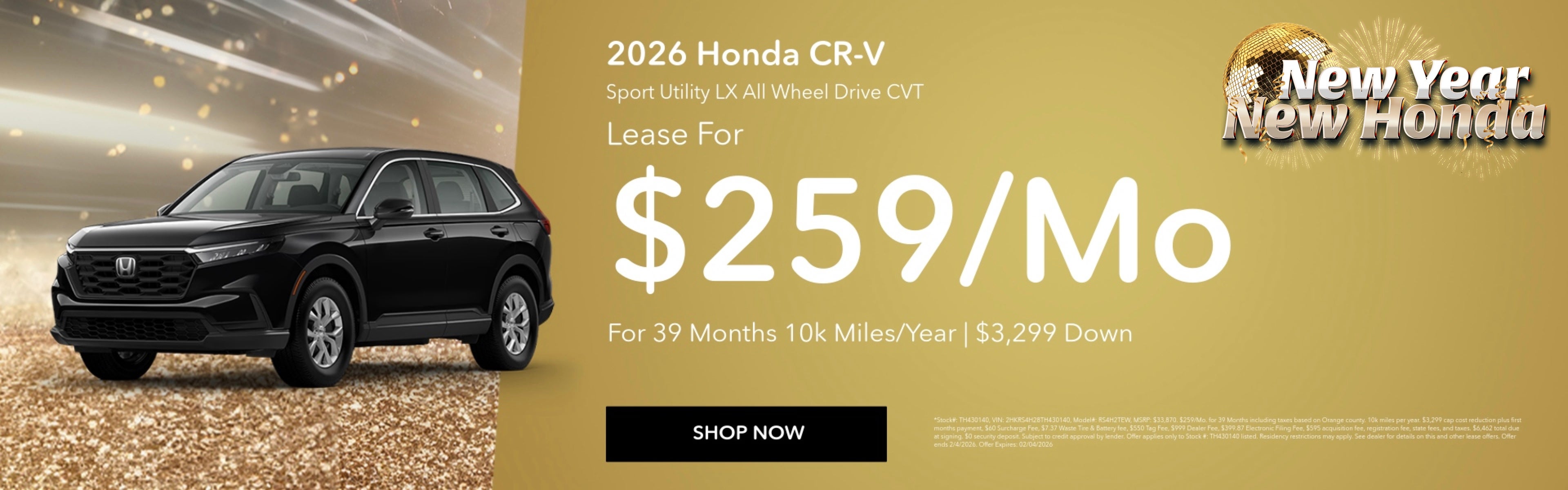 CR-V OFFER