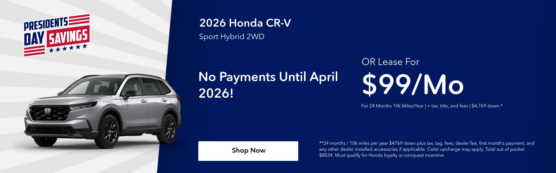 CR-V OFFER