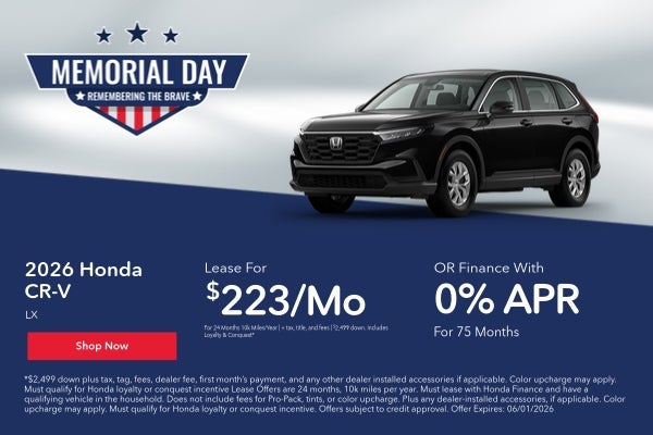 CR-V offer