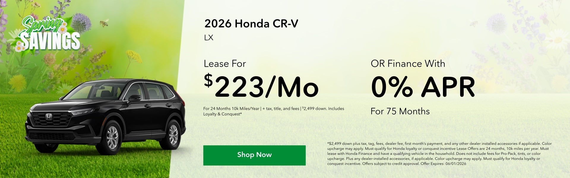 CR-V offer