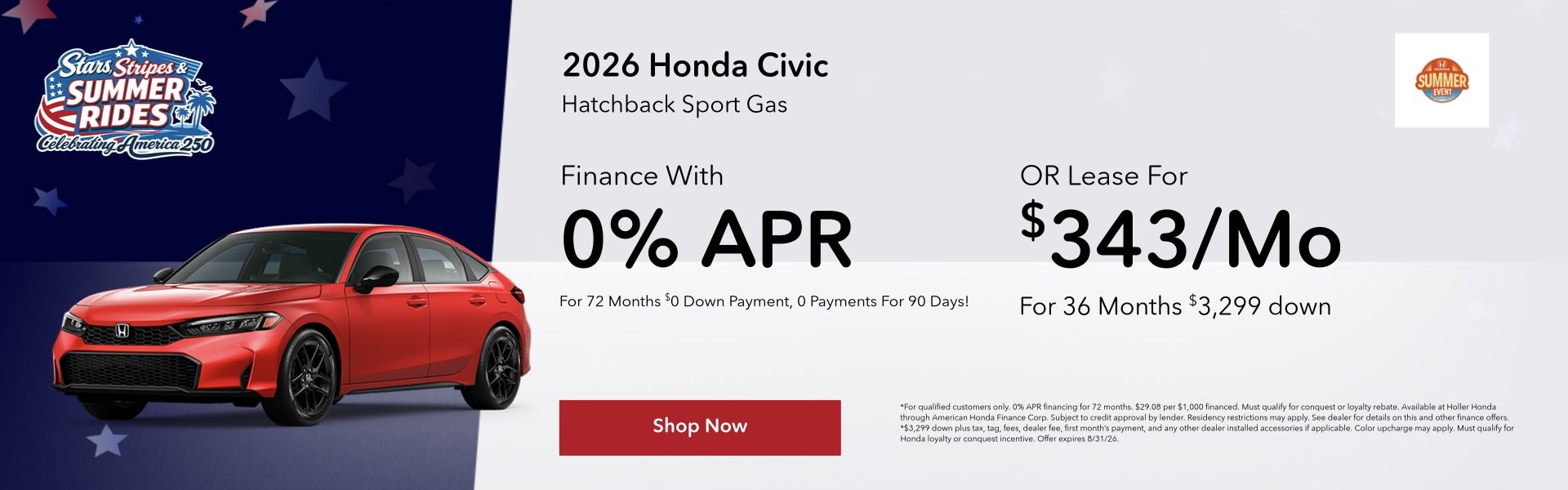 2026 Civic Offer