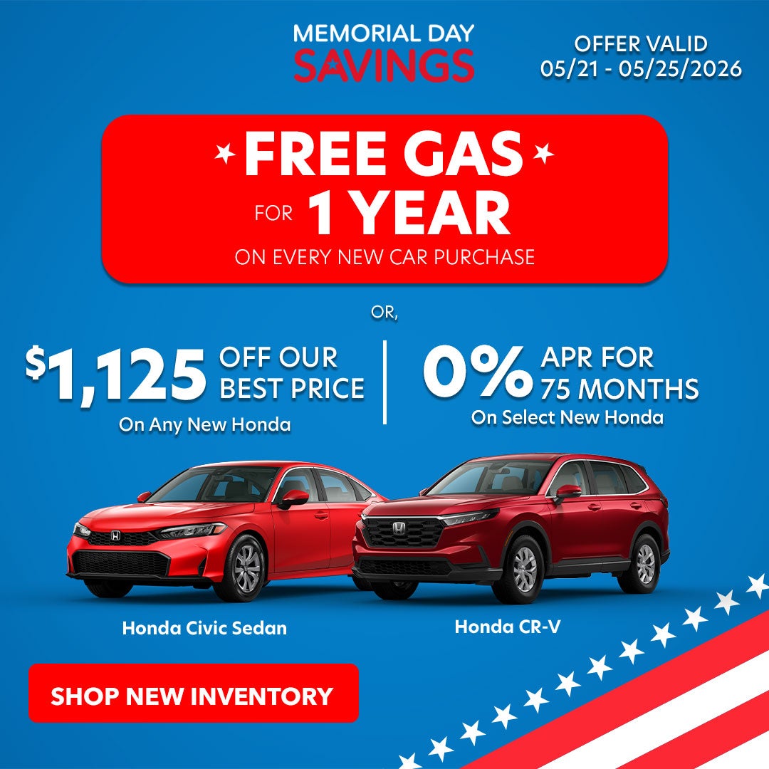 Memorial Day Specials 