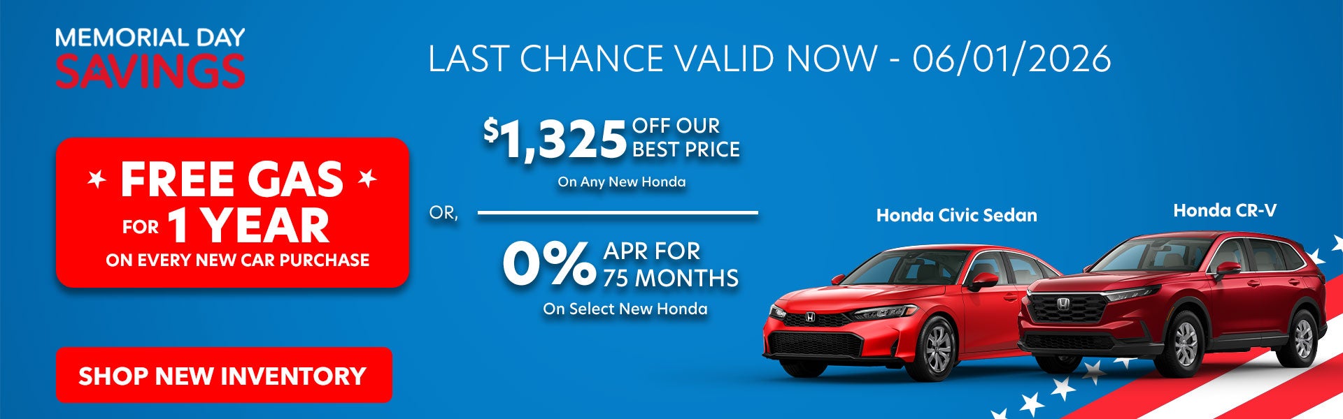 Memorial Day Specials 