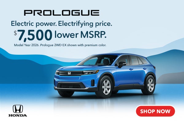 New Honda Prologue - $7,500 Lower MSRP