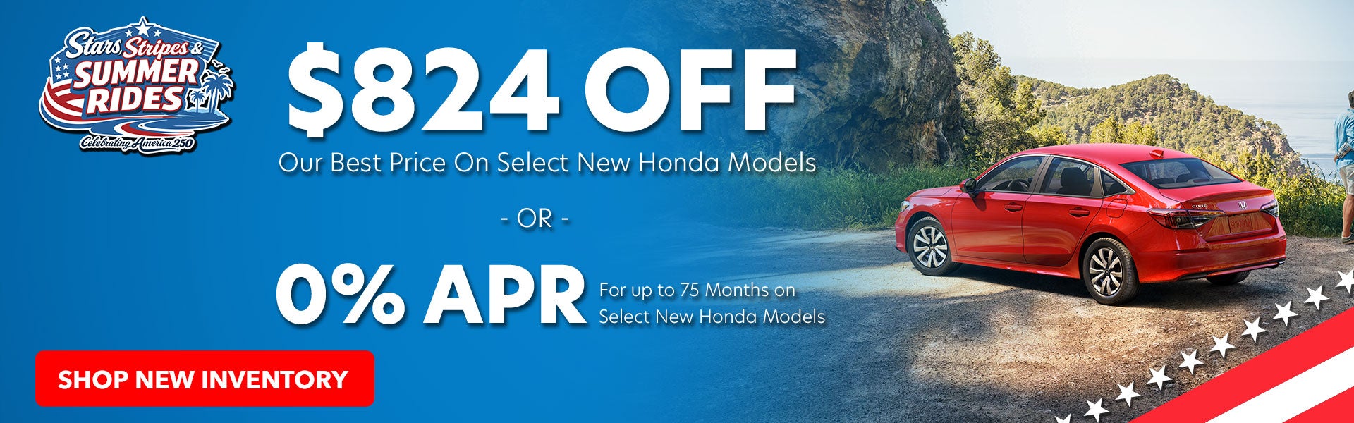 $824 Off Our Best Price or 0% APR | 75 mos.